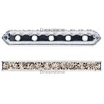 Dreamtime Crystal DC 77730 Rondelle Spacer Bars 5 Hole Greige/Silver